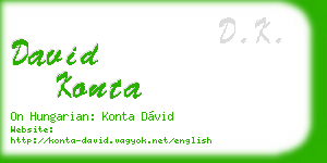 david konta business card